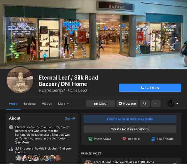 Eteral Leaf Facebook Screen Shot Case Study Image