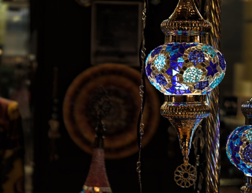Eternal Leaf Mosaic Turkish Lamp Photograph